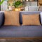 Edge Collections - Double sided 18" x 18" - Orange - Geometric Luxury Throw Pillow for Trendy Interiors - 1 Piece
